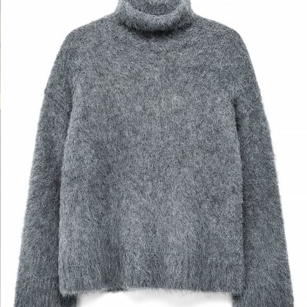 NAKD Brushed Alpaca Oversized Turtleneck Sweater